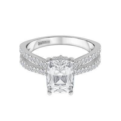 Clover Lab Grown Diamond Elongated Cushion-Shaped Engagement Ring