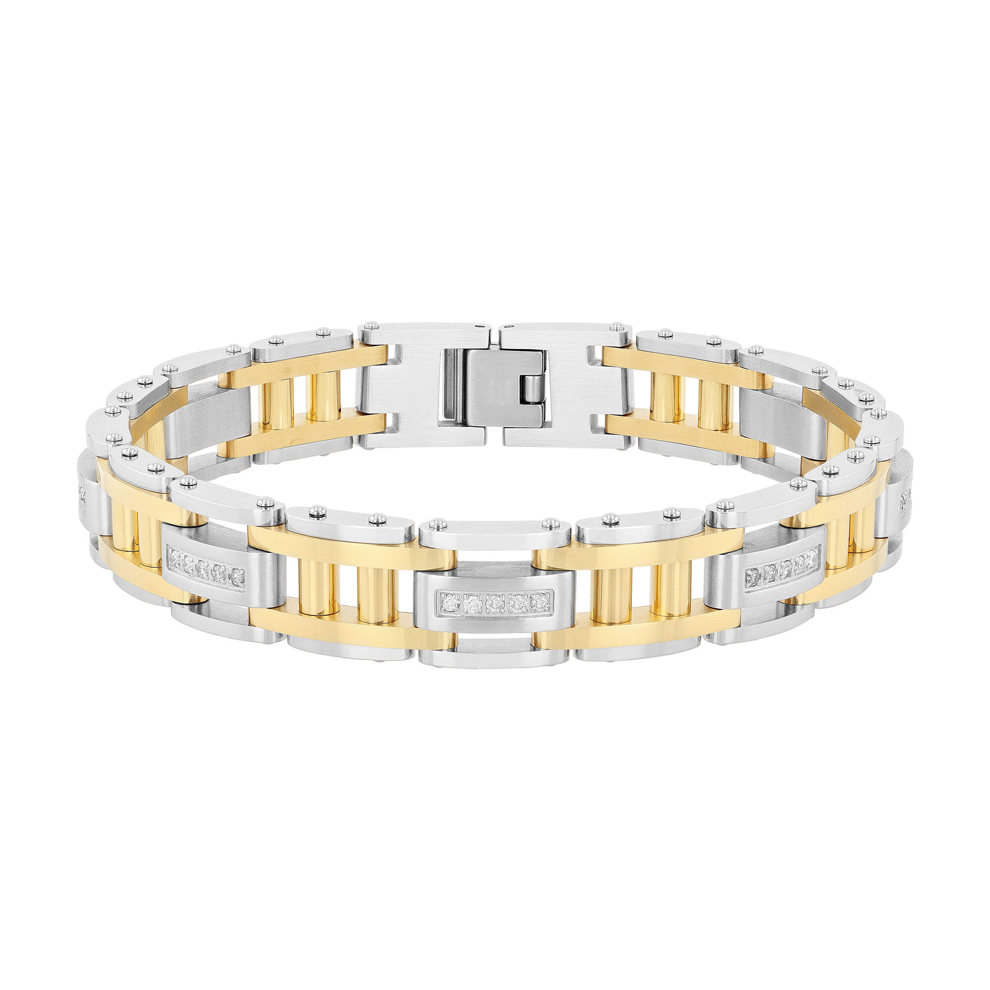 1.95ct Men's Diamond Bracelet, Natural Diamond ID Chain Bracelet, Flexible Men's  Bracelet 14k Solid Yellow Gold, Handmade 42 G 8.5'' - Etsy Norway