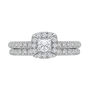 Princess-Cut Diamond Halo Bridal Set in 14K White Gold &#40;1 1/2 ct. tw.&#41;