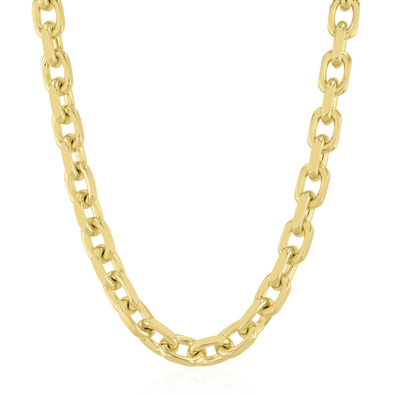 Men&#39;s Anchor Chain in Vermeil, 6MM, 22&quot;