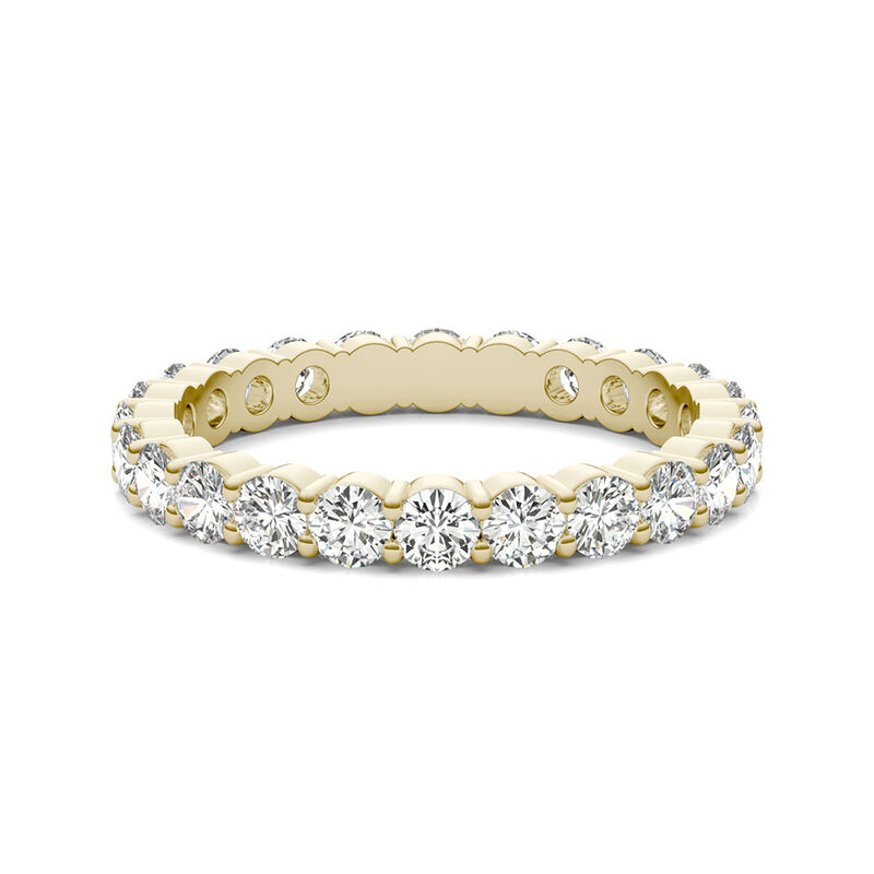 Moissanite Eternity Band in 14K Yellow Gold &#40;1 7/8 ct. dew&#41; 