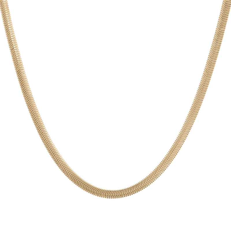 Snake Chain in Vermeil, 17&quot;