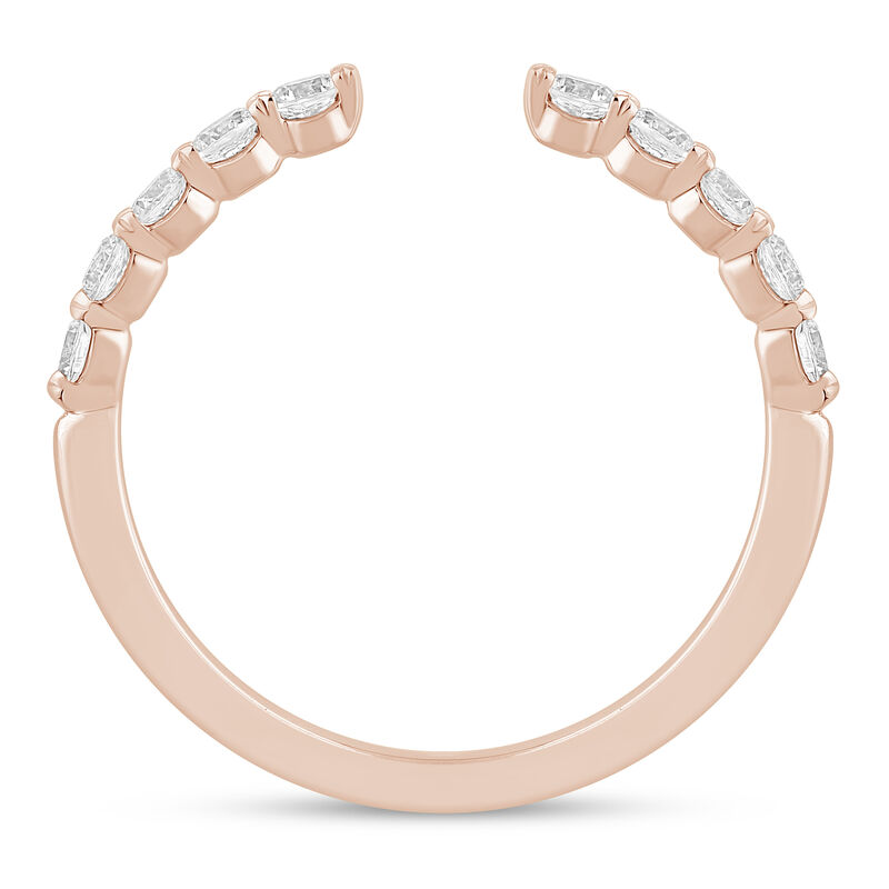 Lab Grown Round Diamond Open Band in 14K Rose Gold &#40;1/2 ct. tw.&#41;