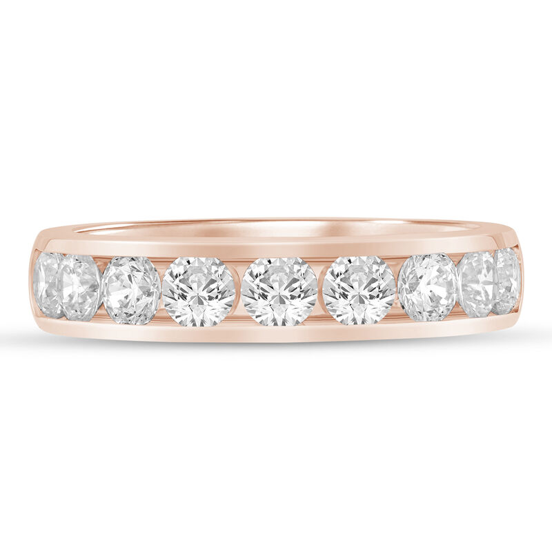 Lab Grown Diamond Channel-Set Band in 14K Rose Gold &#40;1 1/2 ct. tw.&#41;