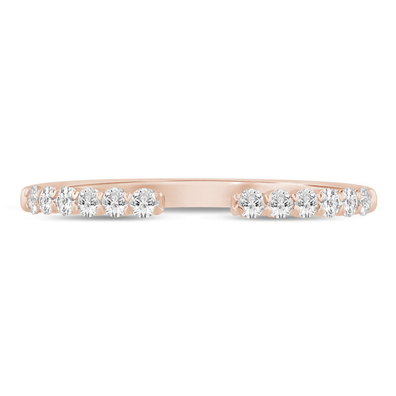 Round Diamond Open Band in 14K Rose Gold &#40;1/4 ct. tw.&#41;