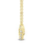 Lab Grown Diamond Two-Row Smile Necklace in 14K Yellow Gold &#40;1 ct. tw.&#41;