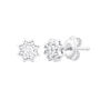 Diamond Starburst Stud Earrings in 10K White Gold &#40;1/10 ct. tw.&#41;