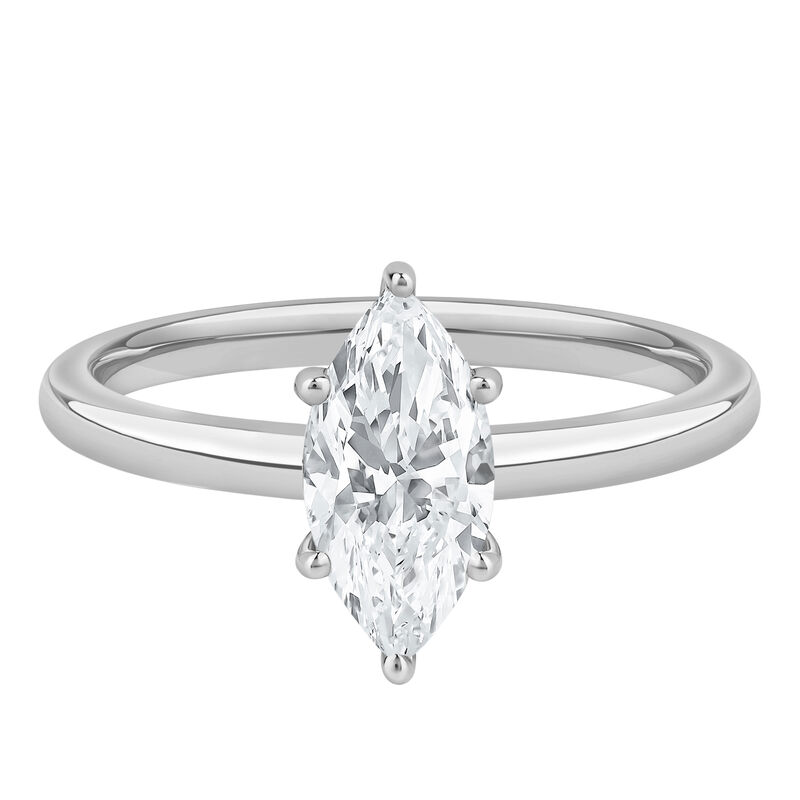 Diamond Marquise Solitaire Engagement Ring in 14K White Gold &#40;1 ct.&#41;