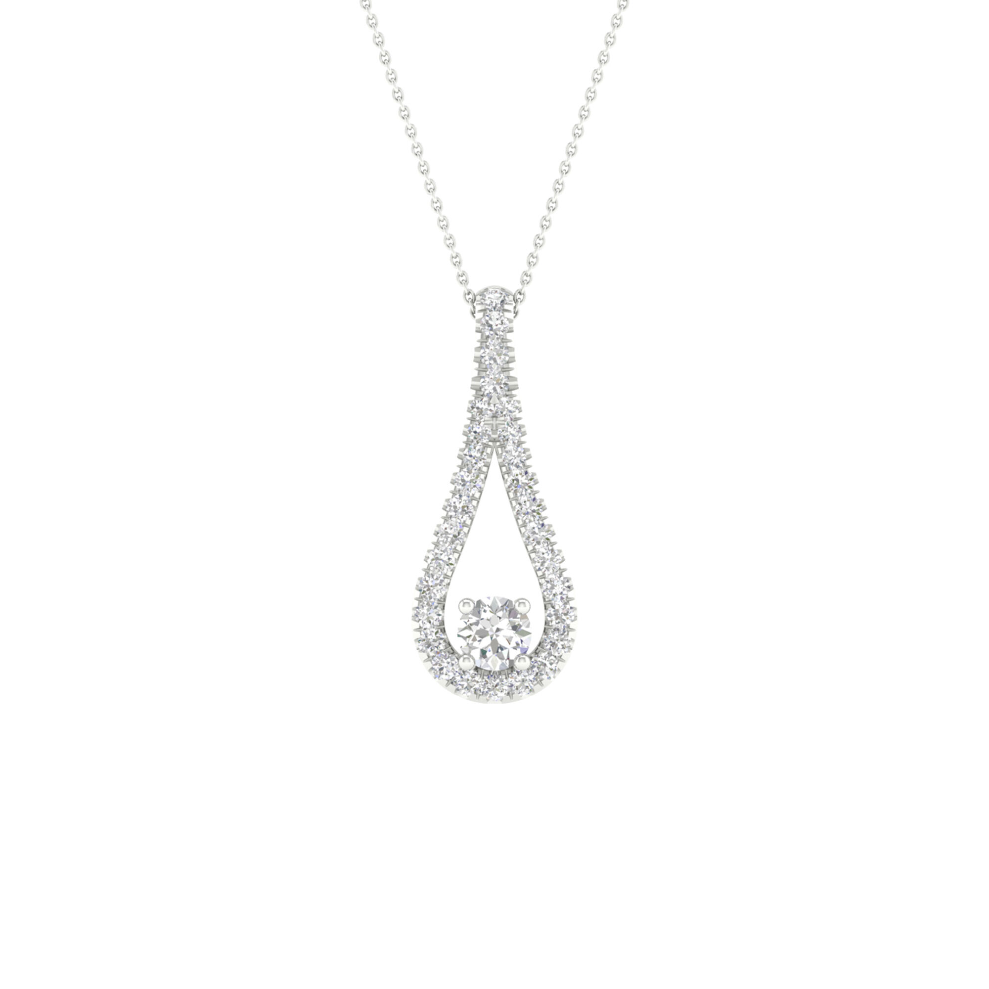 Number 3 deals diamond pendant