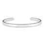 Men&#39;s High Polished Cuff Bracelet in Sterling Silver