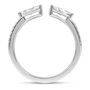 Lab Grown Diamond Marquise-Cut Cuff Band in 14K White Gold &#40;1/2 ct. tw.&#41;