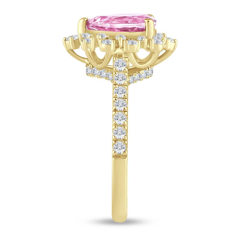 Pru Pink Tourmaline and Diamond Ring in 14K Yellow Gold &#40;5/8 ct. tw.&#41;