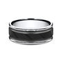 Men&rsquo;s Black Ion-Plated Cobalt Wedding Band, 8MM