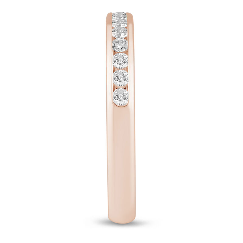 Lab Grown Diamond Channel-Set Band in 14K Rose Gold &#40;1/4 ct. tw.&#41;