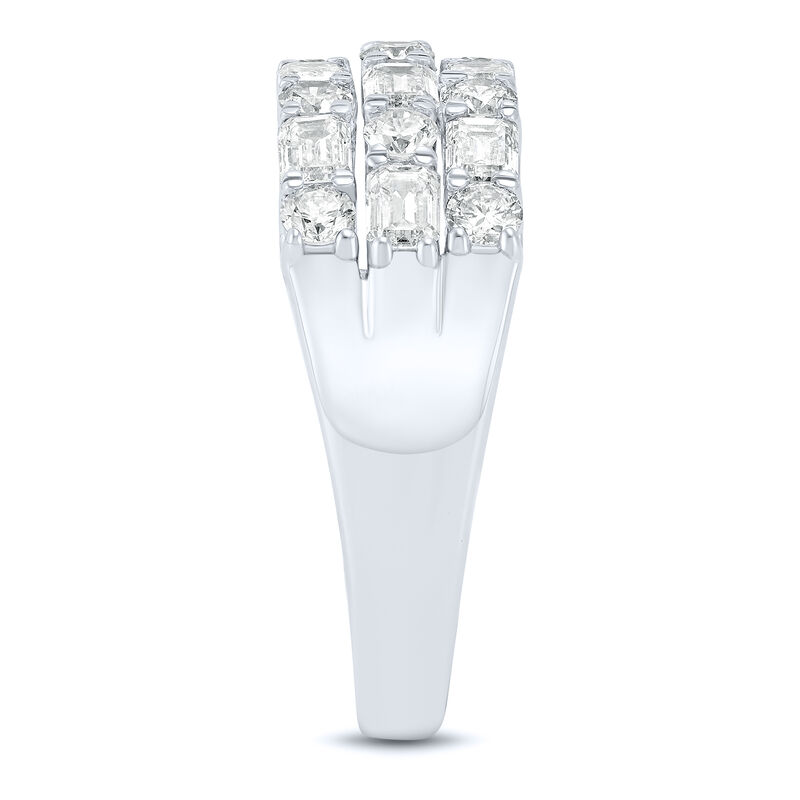 Limited Edition Lab Grown Diamond Three-Row Band in 14K White Gold &#40;2 ct. tw.&#41;