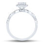 Cushion-Cut Diamond Halo Engagement Ring in 14K White Gold &#40;1 1/3 ct. tw.&#41;