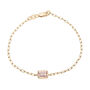 Morganite Emerald-Cut Bracelet in Vermeil