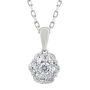 Lab Grown Diamond 7-Stone Pendant in 10K White Gold &#40;1/2 ct. tw.&#41;