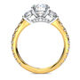 Lab Grown Diamond Three-Stone Engagement Ring in 14K Yellow Gold &#40;2 3/8 ct. tw.&#41;