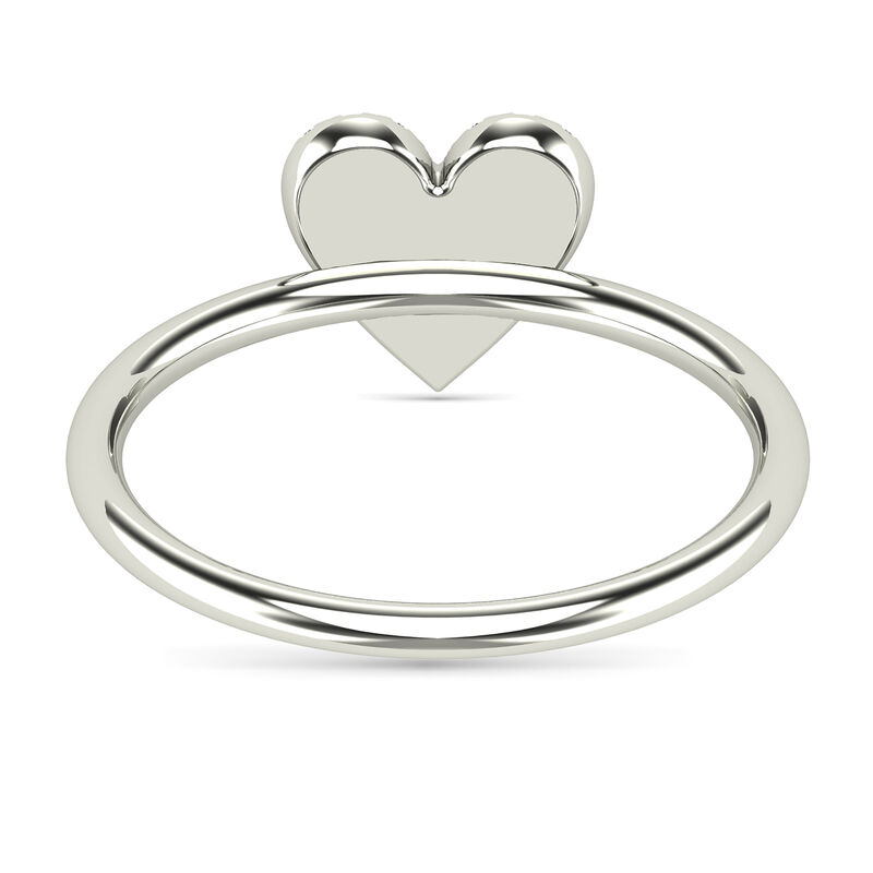 Diamond Heart Ring in 14K White Gold &#40;1/8 ct tw.&#41;