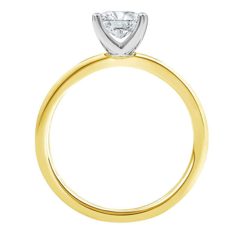 Diamond Princess Cut Solitaire Engagement Ring in 14K Yellow Gold &#40;1 ct.&#41;