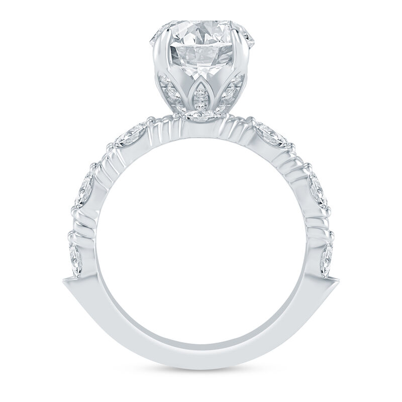 Thea Lab Grown Diamond Bridal Set in 14K White Gold &#40;3 ct. tw.&#41;