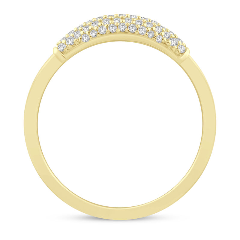 Diamond Pav&eacute; Ring in 10K Yellow Gold &#40;1/5 ct. tw.&#41;