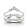 Marquise and Round Diamond Insert in 14K White Gold &#40;1/2 ct. tw.&#41;