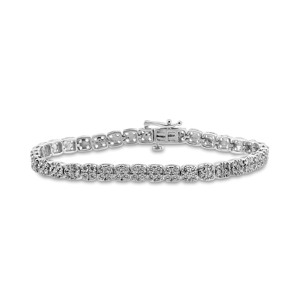 Round Cluster Diamond Bracelet - The Diamonds Collection