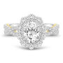 Lab Grown Diamond Double Halo Engagement Ring in 14K White Gold &#40;1 3/4 ct. tw.&#41;