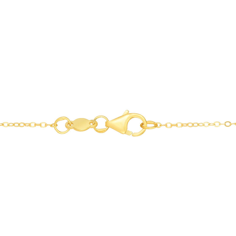 Q Initial Necklace | 14K Yellow Gold | Size 18 | Helzberg Diamonds