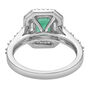 Emerald-Cut Emerald &amp; Diamond Ring in 18K White Gold &#40;3/4 ct. tw.&#41;