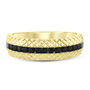 Black Diamond Band in 10K Yellow Gold &#40;1/4 ct. tw.&#41;