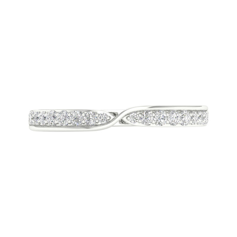 Pinched Diamond Stack Band in 10K Gold &#40;1/4 ct. tw.&#41;