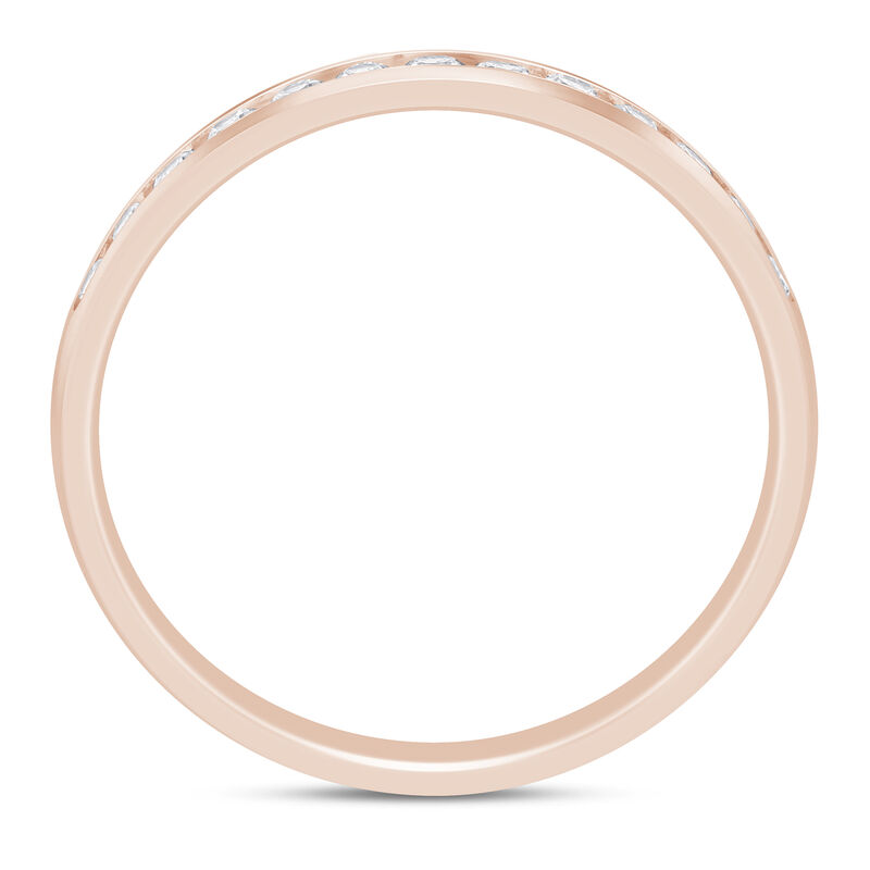 Lab Grown Diamond Channel-Set Band in 14K Rose Gold &#40;1/4 ct. tw.&#41;