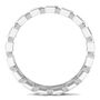 Emerald-Cut Lab Grown Diamond Bezel-Set Eternity Band in 14K White Gold &#40;2 1/2 ct. tw.&#41;