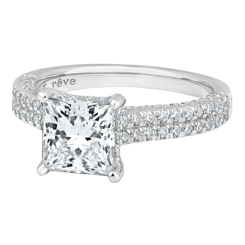 Morgan Lab Grown Diamond Engagement Ring in 14K White Gold &#40;2 7/8 ct. tw.&#41;