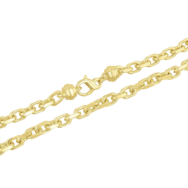 Men&#39;s Anchor Chain in Vermeil, 6MM, 22&quot;