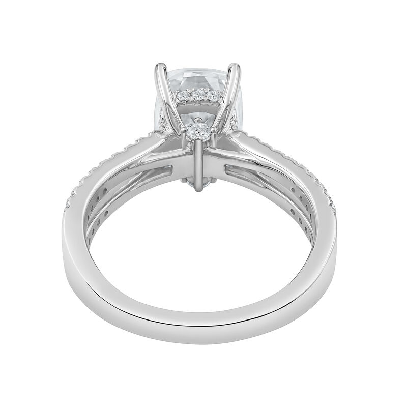 Clover Lab Grown Diamond Elongated Cushion-Shaped Engagement Ring in Platinum &#40;2 1/2 ct. tw.&#41;