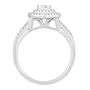 Pear-Shaped Diamond Engagement Ring in 10K White Gold &#40;1/2 ct. tw.&#41;