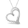 Diamond Journey Heart Pendant in 10K White Gold &#40;1/2 ct. tw.&#41;