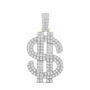 Lab Grown Diamond Dollar Sign Charm in 10K Gold &#40;2 1/2 ct. tw.&#41;