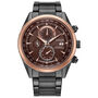 Men&#39;s Sport Luxury Watch in Gunmetal Gray Stainless Steel, 43MM