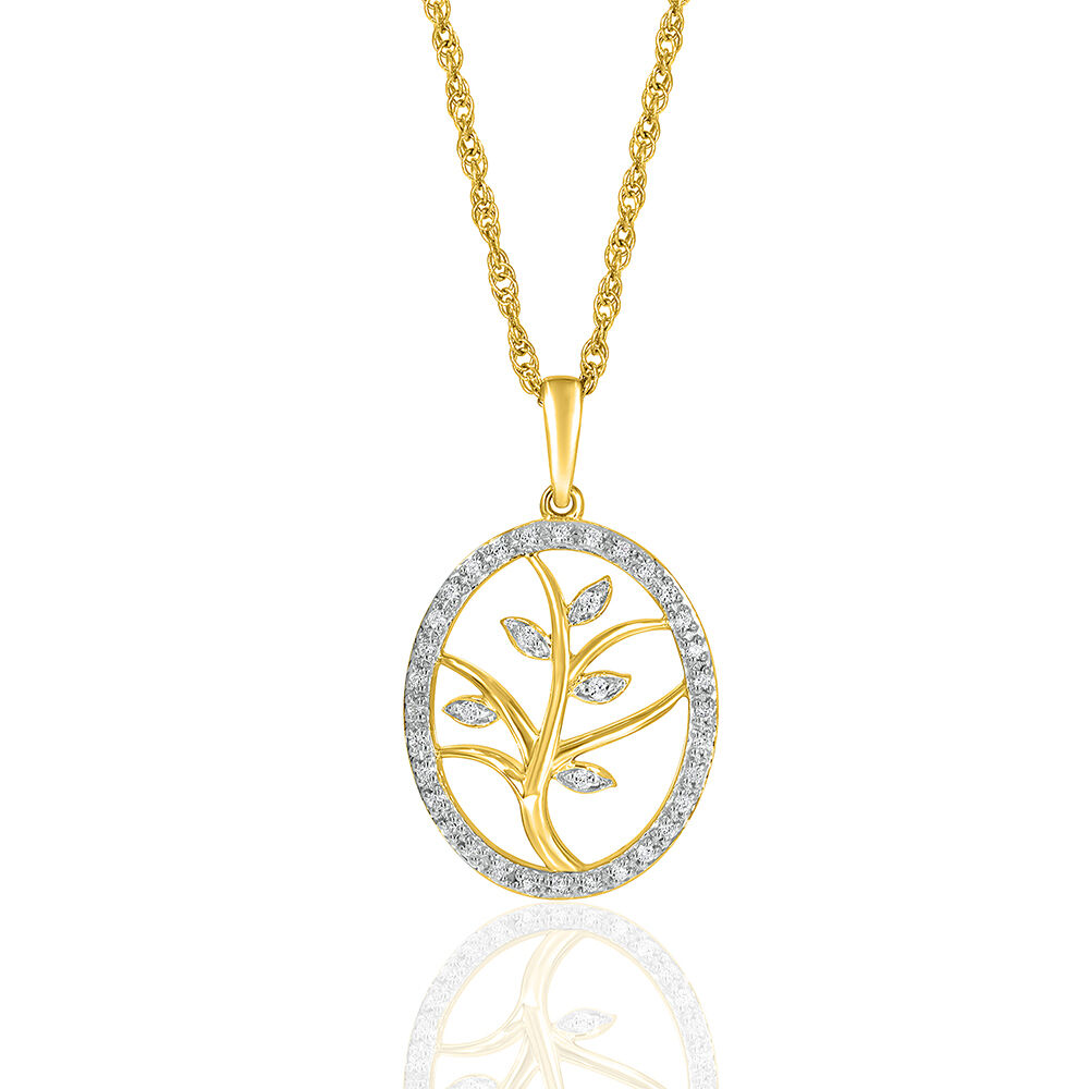 Amazon.com: GELIN 14K Solid Gold Tree of Life Necklace with Diamond |  Family Tree Necklaces for Mom/Wife/Grandma/Girlfriend | Birthday Gift Idea,  18