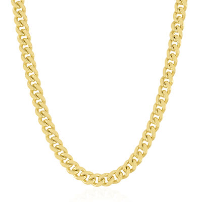 Men's Curb Chain in Vermeil, 5MM