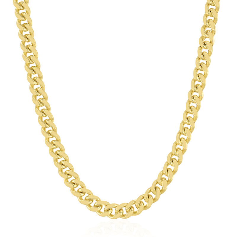 Men&#39;s Curb Chain in Vermeil, 5MM, 22&quot;