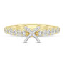 3/8 ct. tw. Diamond Semi-Mount Engagement Ring in 14K Yellow Gold and 14K White Gold