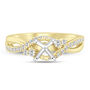 1/3 ct. tw. Round-Cut Diamond Semi-Mount Engagement Ring in 14k Yellow and White Gold &#40;Setting Only&#41;