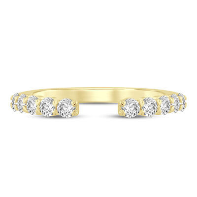 Lab Grown Round Diamond Open Band in 14K Gold (1/2 ct. tw.)