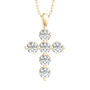 Lab Grown Diamond Cross Pendant in 14K Yellow Gold &#40;1 ct. tw.&#41;